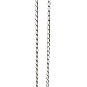 Curb Chain Wide Necklace In Silver