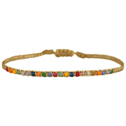 This cool  handwoven bracelet will enchant you with its unique design.This kids bracelet is handwoven using colourful beads, giving it a fun and cool touch. Mix it as you like it and wear it with your favourite bracelets!  Details:  -Kids bracelet  -colourful beads  -Adjustable bracelet  -Width: 2mm